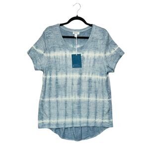 Market & Spruce Juuna Hi-Low Top NWT Women's Sz L Light Blue Tie Dye Stitch Fix